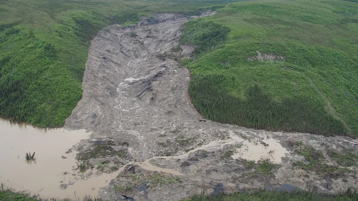 Nuevos deslizamientos de permafrost en Canadá: un indicio del futuro del cambio climático