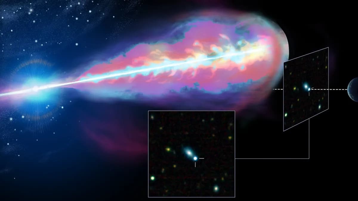 Una explosión de rayos gamma brilla intensamente tras dos décadas