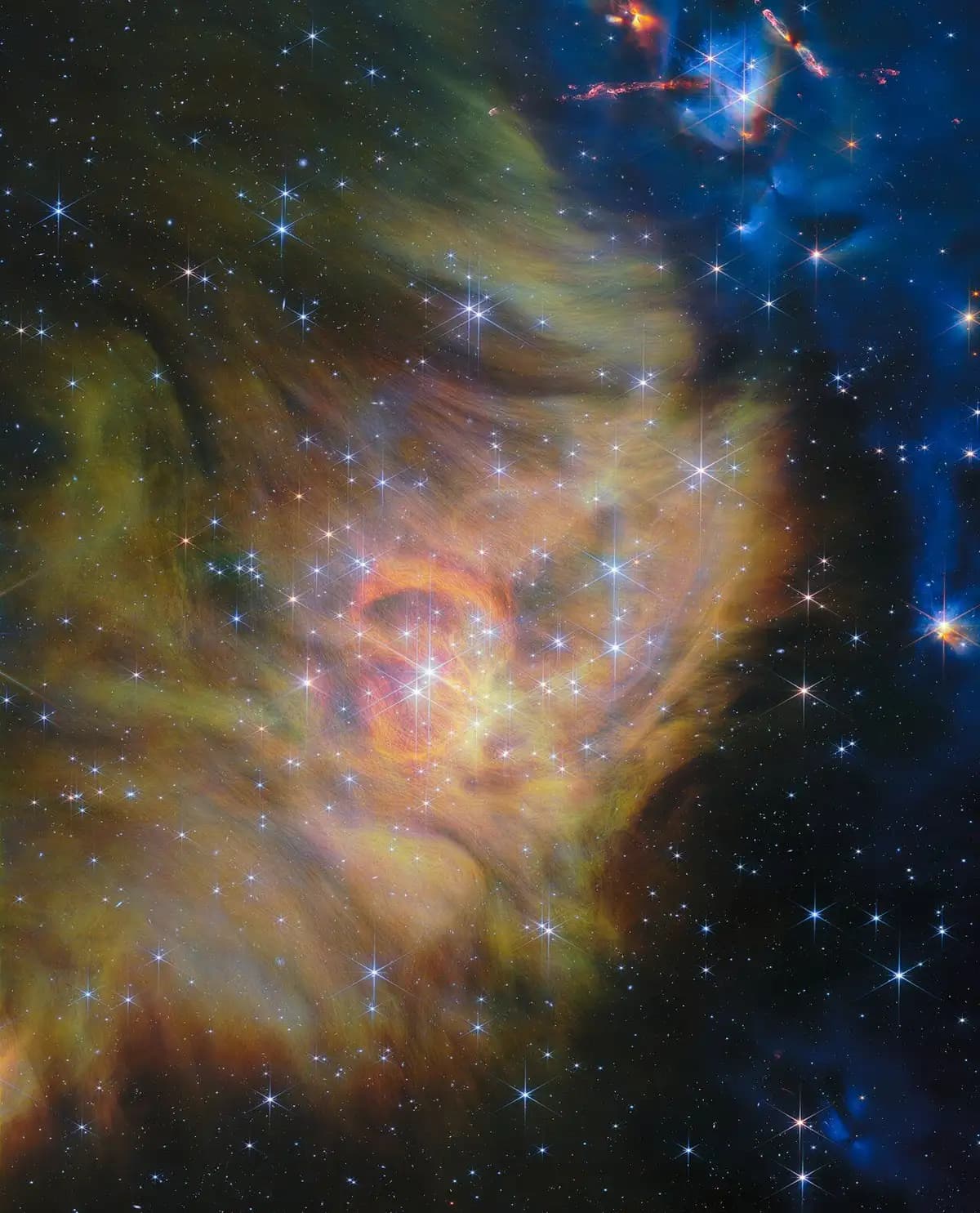 El telescopio James Webb revela una impresionante imagen de una guardería estelar