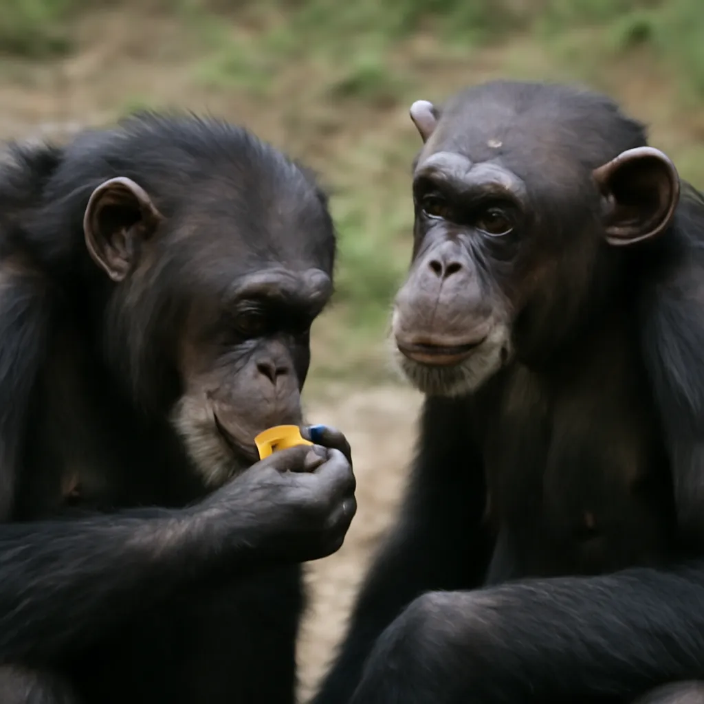 Los chimpancés roban menos a sus amigos