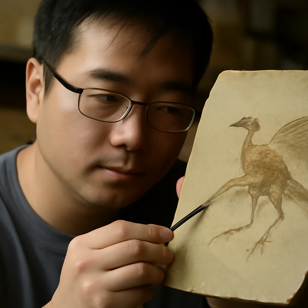 Un ave jurásica sin alas descubierta en China