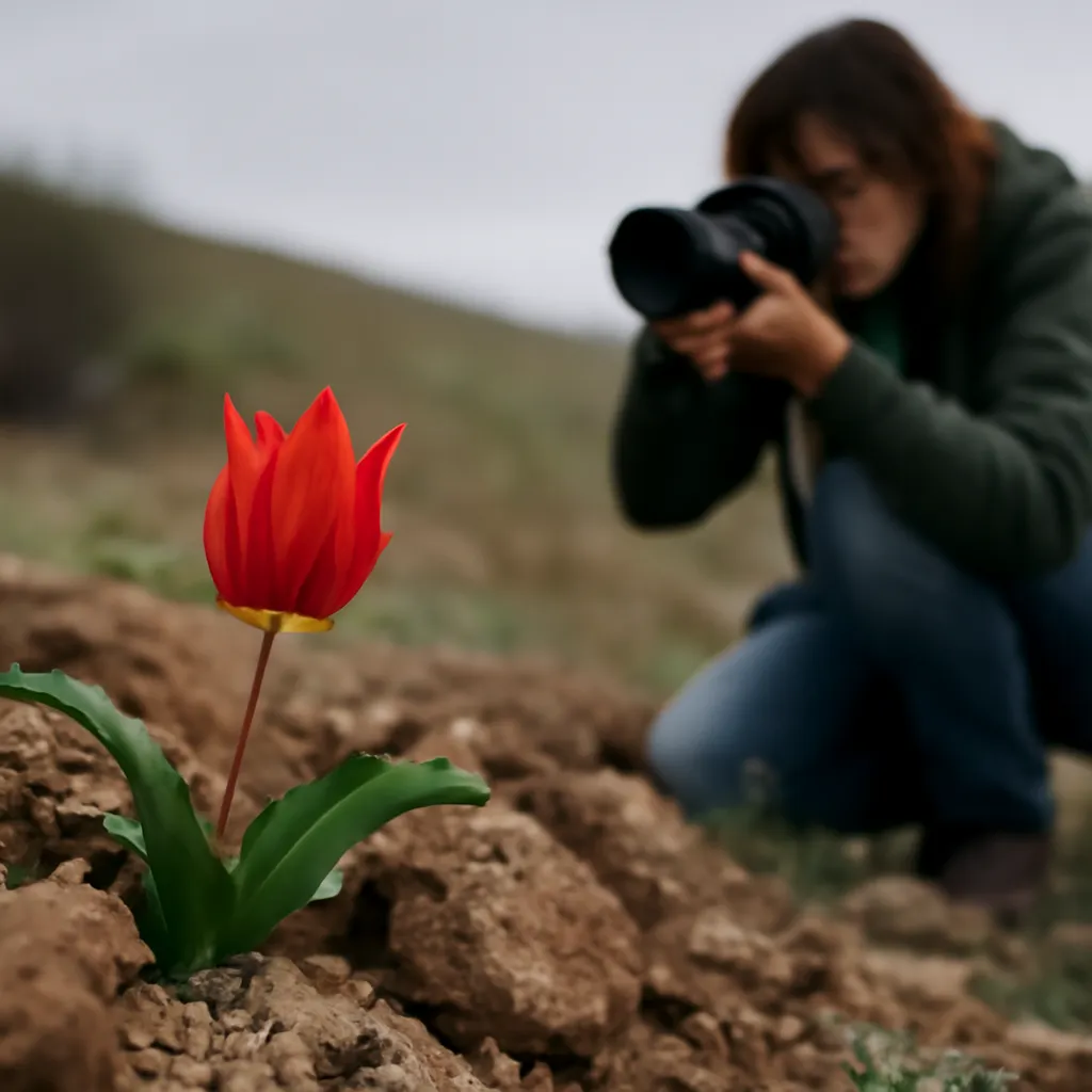 Las tulipanes silvestres de Asia Central están en peligro de extinción