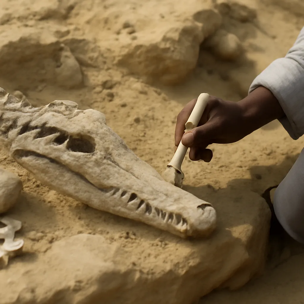 Descubren una nueva especie de cocodrilo extinto en Egipto