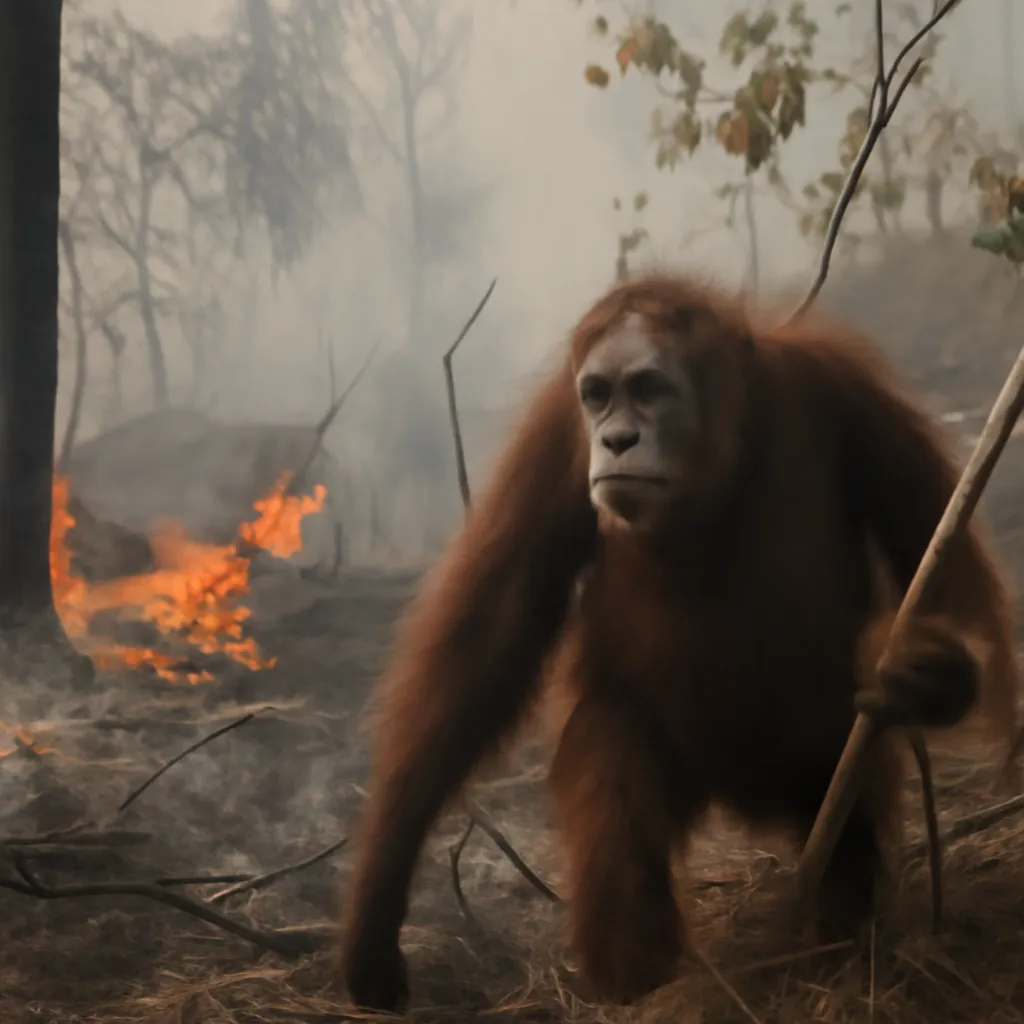 La lucha por proteger a los orangutanes de Borneo ante los incendios provocados por El Niño
